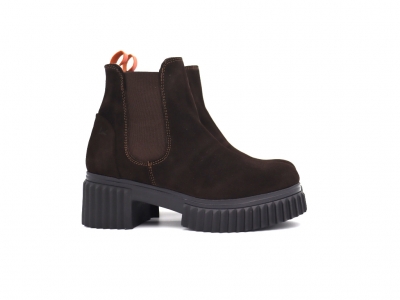 Botine femei Lui Shoes, cod 2B111, seria PEZZO E, maro, piele naturala