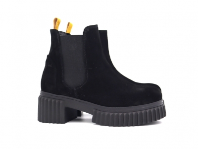 Botine femei Lui Shoes, cod 2B112, seria PEZZO E, negru, piele naturala