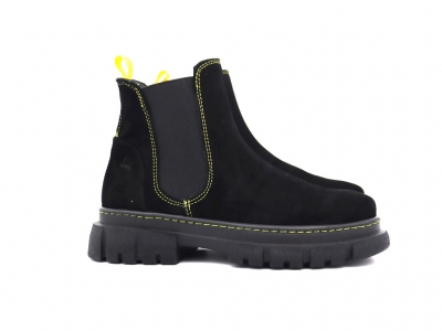 Botine femei Lui Shoes, cod 2B113, seria PEZZO E, negru, piele naturala