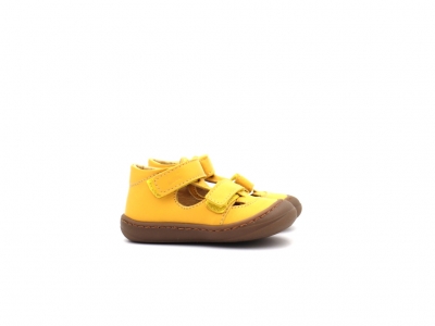 Sandale copii Lui Kids, cod 3S389, seria NATUR FLEX, galben, piele naturala