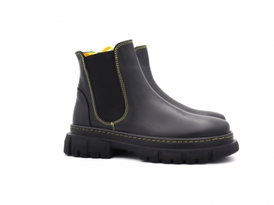 Botine femei Lui Shoes, cod 2B116, seria PEZZO E, negru, piele naturala