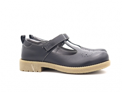 Pantofi copii Lui Shoes, cod 3P66, seria SARA, negru, piele naturala