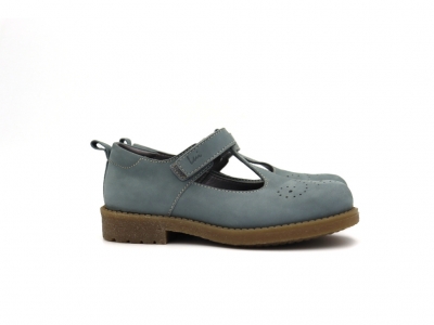 Pantofi copii Lui Shoes, cod 3P69, seria SARA, verde pal, piele naturala