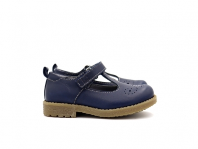 Pantofi copii Lui Shoes, cod 3P70, seria SARA, bleumarin, piele naturala