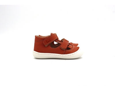 Sandale copii Lui Kids, cod 3S390, seria NATUR FLEX, caramiziu, piele naturala
