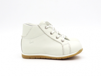 Pantofi copii Lui Kids, cod 3P72, seria HEART, alb, piele naturala