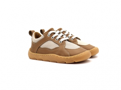 Pantofi sport copii Lui Kids, cod 3A1099, seria NETT, maro deschis, piele naturala