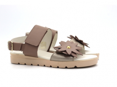 Sandale femei Lui Shoes, cod 2S681, seria MIA, bej, piele naturala