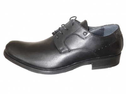 Pantofi barbati LM, cod 1P1, negru, piele naturala