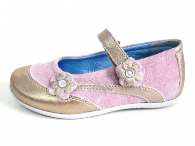 Sandale copii fete LM, cod 6S85, seria FLEUR, ciulin, piele naturala