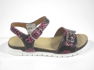 Sandale copii fete LM, cod 6S86, seria ELSA, rosu, piele naturala