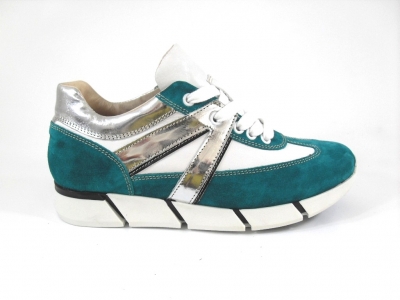 Pantofi sport femei LM, cod 2A161, seria MALVIN, verde lime, piele naturala