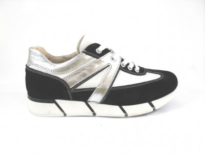 Pantofi sport femei LM, cod 2A164, seria MALVIN, negru, piele naturala