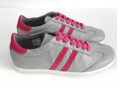 Pantofi sport femei LM, cod 2A211, seria NADAL, gri, piele naturala