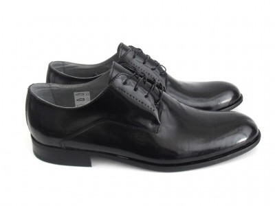 Pantofi barbati LM, cod 1P458, seria BART, negru, piele naturala