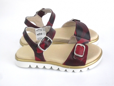Sandale copii fete LM, cod 6S121, seria ELSA, multicolor, piele naturala