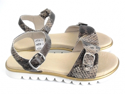 Sandale copii fete LM, cod 6S122, seria ELSA, multicolor, piele naturala