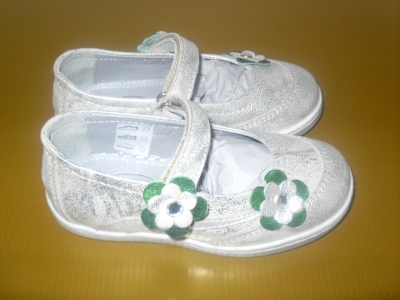 Pantofi copii fete LM, cod 6P165, seria FLEUR, bronz, piele naturala