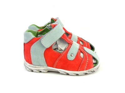Sandale copii LM, cod 3S139, seria SIMBA, rosu, piele naturala