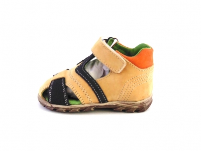 Sandale copii LM, cod 3S160, seria SIMBA, maro deschis, piele naturala