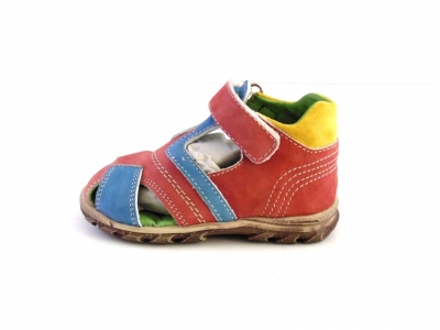 Sandale copii LM, cod 3S180, seria SIMBA, caramiziu, piele naturala