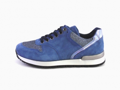 Pantofi sport femei LM, cod 2A244, seria NADIA, albastru, piele naturala