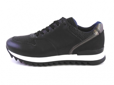 Pantofi sport femei LM, cod 2A246, seria NADIA, negru, piele naturala