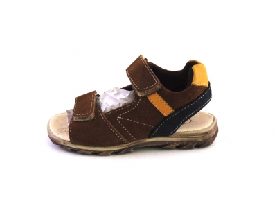 Sandale copii LM, cod 3S183, seria BERRY, maro inchis, piele naturala