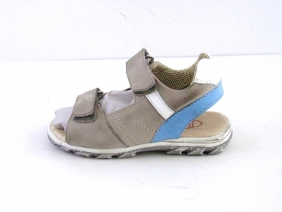 Sandale copii LM, cod 3S201, seria BERRY, gri deschis, piele naturala