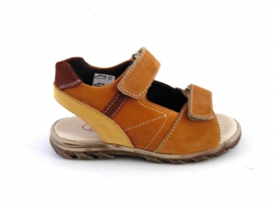 Sandale copii LM, cod 3S204, seria BERRY, maro deschis, piele naturala