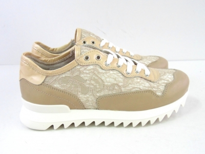 Pantofi sport femei LM, cod 2A252, seria SPORA, bej, piele naturala