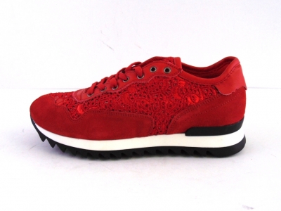 Pantofi sport femei LM, cod 2A263, seria SPORA, rosu, piele naturala