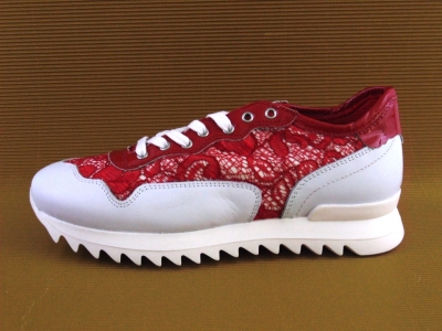 Pantofi sport femei LM, cod 2A264, seria SPORA, rosu, piele naturala