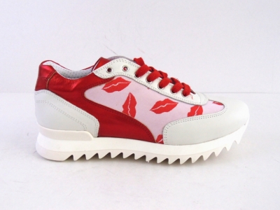 Pantofi sport femei LM, cod 2A274, seria LOLA, alb, piele naturala