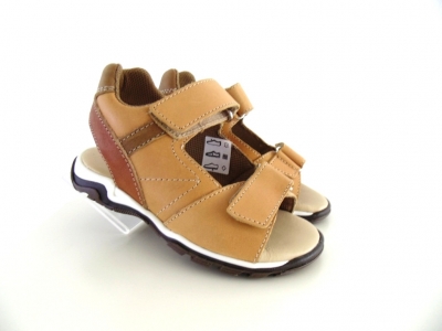 Sandale copii Lui.Gi, cod 3S219, seria BERRY, maro deschis, piele naturala