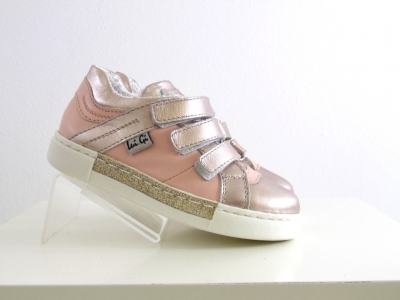 Pantofi sport copii fete Lui.Gi, cod 6A72, seria KIDDY GIRL, roz, piele naturala