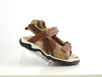 Sandale copii Lui.Gi, cod 3S221, seria CERCHI, bej, piele naturala