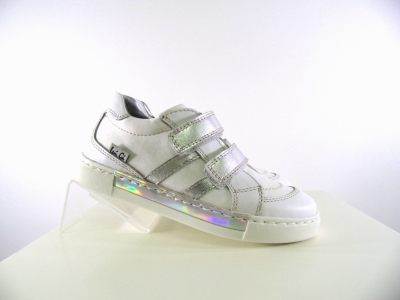 Pantofi sport copii fete Lui.Gi, cod 6A85, seria KIDDY GIRL, alb, piele naturala