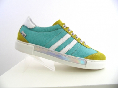 Pantofi sport femei Lui.Gi, cod 2A294, seria NADAL, turcoaz, piele naturala