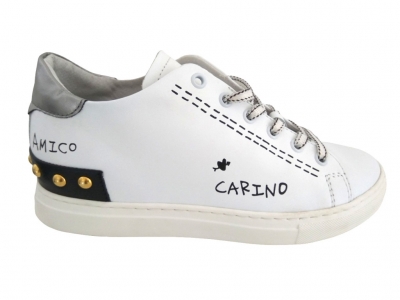 Pantofi sport femei Lui.Gi, cod 2A311, seria CARINA, alb, piele naturala