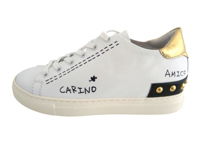 Pantofi sport femei Lui.Gi, cod 2A312, seria CARINA, alb, piele naturala
