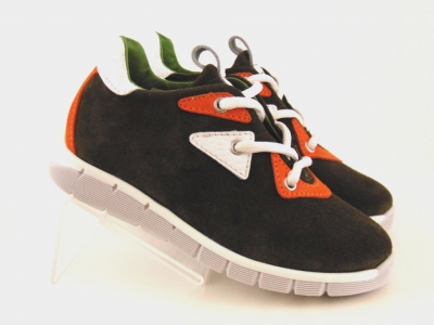 Pantofi sport copii Lui.Gi, cod 3A453, seria LUI, khaki, piele naturala