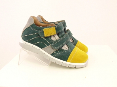Pantofi sport copii Lui.Gi, cod 3A460, seria SANDY, verde forest, piele naturala