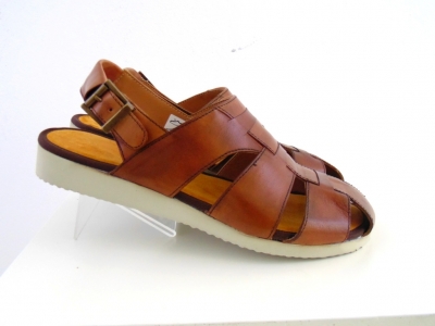 Sandale barbati Lui.Gi, cod 1S83, seria NEW SOFT, maro, piele naturala