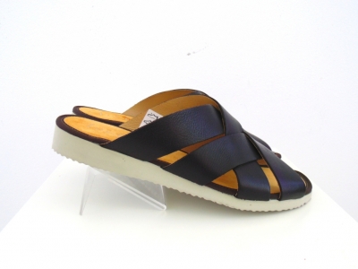 Sandale barbati Lui.Gi, cod 1S85, seria NEW SOFT, negru, piele naturala