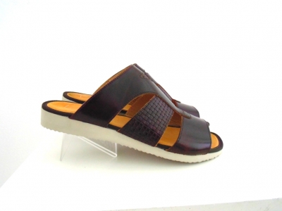 Sandale barbati Lui.Gi, cod 1S87, seria NEW SOFT 1, maro inchis, piele naturala