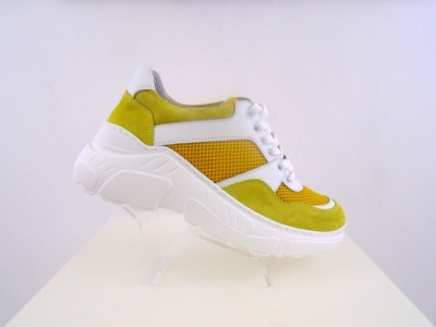Pantofi sport femei Lui.Gi, cod 2A324, seria LARA, galben, piele naturala