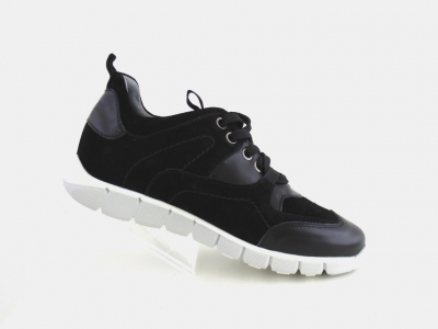Pantofi sport copii Lui.Gi, cod 3A516, seria BOOM, negru, piele naturala