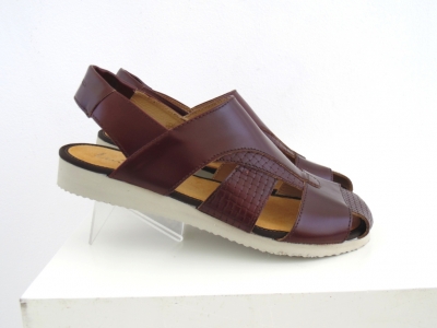 Sandale barbati Lui.Gi, cod 1S94, seria NEW SOFT 1, bordo, piele naturala