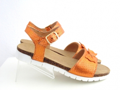 Sandale copii fete Lui.Gi, cod 6S135, seria ELSA, bronz, piele naturala